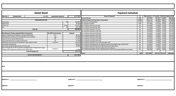 Crystal Antara Manpada Costing Plan
